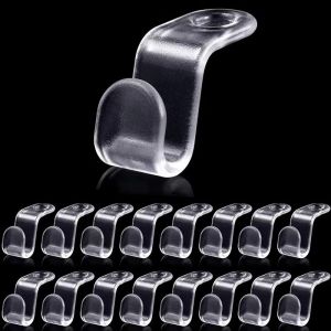 10/30Pcs Clothes Hanger Hooks Space Saving Closet Connector Hook Cascading Hanger Plastic Extender Clips Wardrobe Coat Organizer