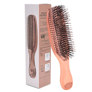 Massage Comb Fine Air Cushion Comb with Electroplated Crafted Wet And Dry Hair Comb Cleansing Massage Scalp Upscale For Woman