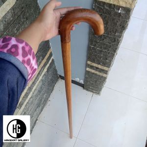tongkat jalan kayu kelor emas motif payung spesial h448