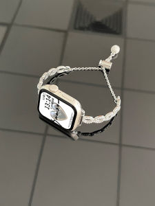 Metallic Smartwatch Band for Apple Watches S8 S7 S9 S10 Female Style Summer New Model Versatile Strap for iWatch SE High End Feel