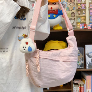 Dopamine Crossbody Bag 2025 New Large Capacity Nylon Dumpling Lightweight Single Shoulder Commuter Bag Casual Versatile Womens Handbag