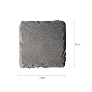 Natural Rock Heat-Resistant Mat for Moka Pot Coffee Tea Coaster High Temperature Resistant Anti-Scalding Pad Home Use Cup Mat
