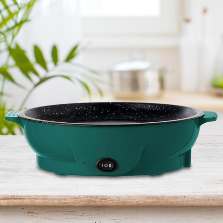 Electric Griddle 110V Barbecue Cooker Flat Top Grill Camping Nonstick