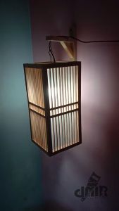 Lampu Tidur Gantung Tempel Dinding Hias Teras Cafe Kayu Rustic Jepang Antik Wooden Japan Style Restoran Vintage Minimalis Aesthetic Jati Belanda LKJ Dmr Kreatif