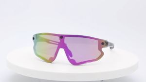 Ngoài trời TR90 UV400 Kính xe đạp phân cực từ có thể thay thế Kính râm thể thao phân cực gió