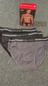 Celana Dalam Pria Briefs Rider R785B isi-3 Pinggang Motif Spandeks
