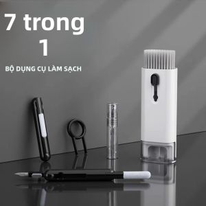 Bộ Vệ Sinh Tai Nghe Bàn Phím 7 Trong 1 & Tai Nghe Bluetooth - Bút Vệ Sinh Airpods Bộ Vệ Sinh Màn Hình Máy Tính Xách Tay Bàn Chải Bàn Phím Bằng Nhựa