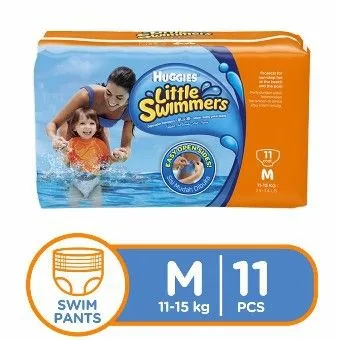 HUGGIES LITTLE SWIMMERS SWIM DIAPER M-11PCS (11-15KG)