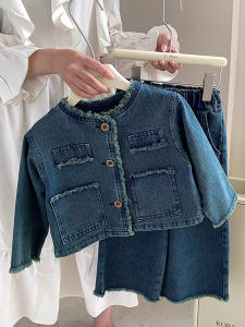 Trendy New Fall Childrens Denim Set
