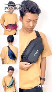 Tas Selempang Waistbag Pria Kasual Distro Slingbag Bahu Cowok Bisa Untuk Tas Pinggang - PG 8860