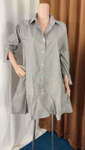 Maro Dress Stripe 1059-80: Bahan Katun Salur Realpic Fit to XL LD 106 PJ 90 CM