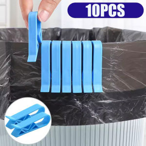 YESPERY 10Pcs Trash Bag Fixing Clip Anti Slip Plastic Garbage Basket Clip Kitchen Bathroom Household Tools