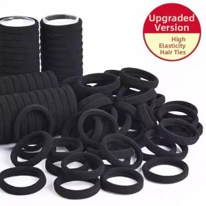 JIUDUOLAN | Elastic Durable Hair Tie Black