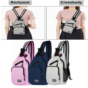 Women Small Chest Bag Multi Purpose Shoulder Bag Large Capacity Crossbody Bag for Women Suitable Outdoor Travel Walk Backpack