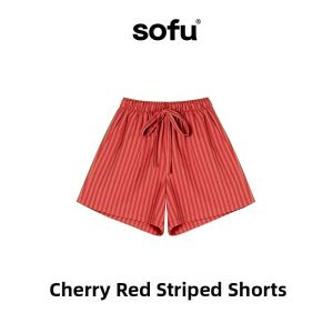 Color Woven Stripe Summer Wearable Sleep Pants