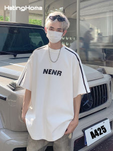 HetingHOME | Hetinghome Loose Mens Short Sleeve T-Shirt Couple Matching Half Sleeve Summer Trendy Brand Casual Cotton Tee Youth Fashion