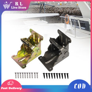 Folding Furniture Hinge Bracket Foldable Table Feet Hinges Self-Locking Desk Hinges Support Hardware