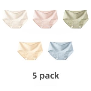 Miiow | Pure Cotton Mid-Waist Underwear Women Comfortable Seamless Triangle Pants Antibacterial Young Ladies Fashionable Briefs