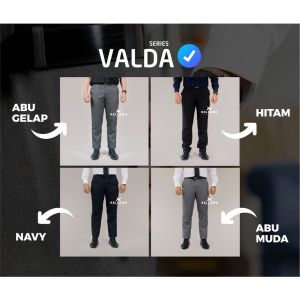 Celana Kerja Kantor Pria Panjang Navy Biru Tua Formal Valda Series Slimfit 28-38