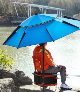 ร่มตกปลา (ชิงหลิว) ร่มตกปลาแบบสองชั้น กันแสง UV กันแดดกันฝน ปรับได้360องศา ร่ม ระบายอากาศได้ *สินค้าพร้อมส่ง