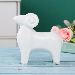 ของตกแต่งบ้านโมเดิร์นเรียบง่ายด้วยเซรามิกลายไหปลาร้าสามตัวสำหรับห้องนั่งเล่นและห้องทำงาน เครื่องประดับตกแต่งบ้านสุดน่ารัก