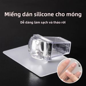 Bộ Khuôn Dập Móng Hình Vuông Bằng Silicon Phụ Kiện Làm Móng Dụng Cụ Dập Móng Dụng Cụ Cạo Khuôn Mẫu Thiết Kế Móng Sáng Tạo