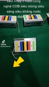 Đèn led nháy 7 màu trang trí xe tải điện 24v