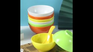 Plastic Round Rice Bowl/Melamine Soup Bowl/ Colourful Plastic Bowl /Soup bowl/Dip Bowl/Dessert Bowl/Mangkuk Sup Plastik