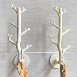 Branch Hook Wall Decor Key Holder Organier Storage Sticky Hooks Coat Rack Hanger Home Decorative Hooks Home Storage