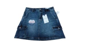 Juniors Wallflower The Feisty Curvy Cargo Skirt Size 5 Low Rise Slim Flare