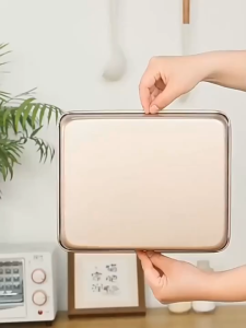 Rectangle Cake Pan Gold Non-Stick Loaf Pan Steel Oven Tray Cooking Roasting Baking Pastry