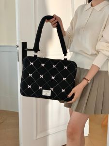 Laptop Bag Ins Bow Shoulder Shockproof Tablet Liner Protective Case for 13.3 13.6 14.1 15 15.6 Inch