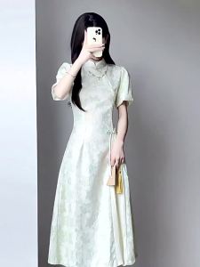 Cheongsam 2024 New Spring and Summer New Chinese Style Ao Dai Dress Improved Version Advanced Young Style Daily Wearable Women