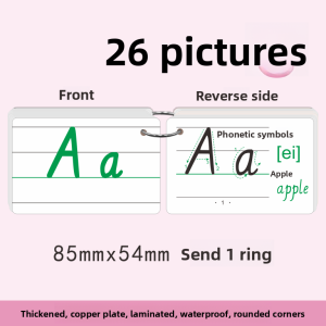 AOOCOO | Portable Oxford Edition English Learning Word Card Grade 1-6