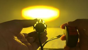 【90 Days Warranty】With Switch 2 PCS Mini Driving Light White+Yellow Pair of Universal High quality led light Motorcycle HUKP Mini Driving Light
