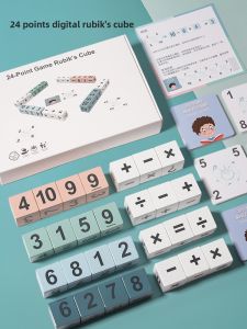Educational Childrens Toy Math Game Think Training Dice Cube Addition Subtraction Multiplication Division Teaching Aids Table Game