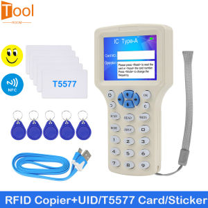 คอมพิวเตอร์สำหรับการสร้างสถิติ LCD การ์ด 125Hz 13.56Mhz ด้วย RFID และเครื่องถ่ายเอกสาร 10ความถี่ภาษาอังกฤษ สำหรับเข้าสู่ระบบ RFID ของคุณ