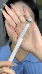 GECOMO Makeup Brush Hot 270 Oblique Head Flat Head Concealer Brush Black Eye Circle Seamless Concealer Brush