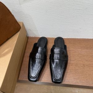 Chunky Heel Enclosed Mule Shoes Spring Summer