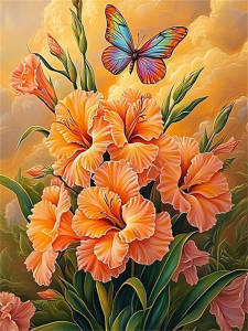 Huacan Flower 5D Diamond Painting DIY Home Decor New Collection 2025 Diamond Mosaic Decorative Paintings Art