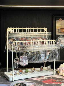 Multi-Layer Display Stand Key Holder Storage Organizer Goodies Rack Desktop Storage Box Rectangular Simple Style Hanging Feature