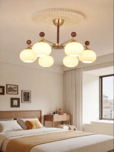 DGY | Vintage Modernist Living Room Bedroom Glass Lamp