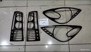 PROMO!! AVANZA 2004 2005 2006 2007 PAKET GARNISH GARNIS LAMPU DEPAN DAN BELAKANG HITAM DOFF PREMIUM