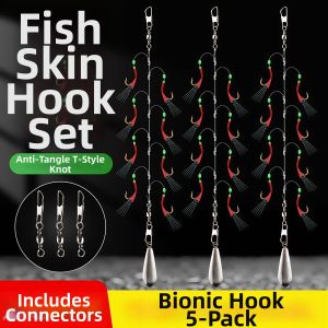 KNOLIEV | Bionic Lures Tandem Hooks Jig Baits For Topmouth Culter