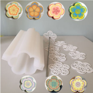 Spring Baby Same Style 6.5cm Round Cylinder Handmade Soap Mold Kaleidoscope Column Rendering Partition