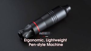[FREE GIFT]Pen Type Tattoo Machine Full Set Complete Kit with Strong Quiet Motor Rotary Electric Tattoo Pen for Tattoo Supplies
