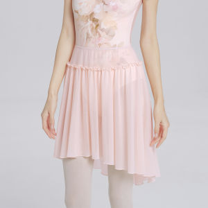 Women Ballet Skirts Pink Soft Mesh Elastic Waist Adult Translucent Dance Tulle Skirt