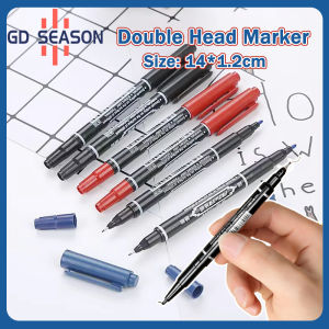 1PC 0.5/1mm Double Head Marker Waterproof Oily Ink Permanent Markers Graffiti School Stationery