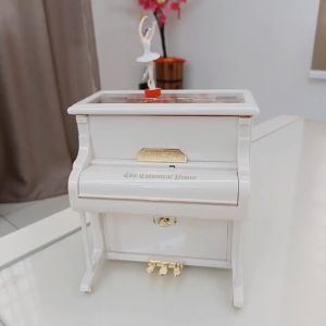[MSIA SHIP] NOVELTY Elegant Piano Ballerina Music Box Kotak Muzik Classic Decor Decoration Jewelry Jewellery Storage Birthday Anniversary Wedding Valentine Christmas Gift Girl Wife Daughter Teacher Music School Lover Present Souvenir 钢琴 装饰 音乐盒