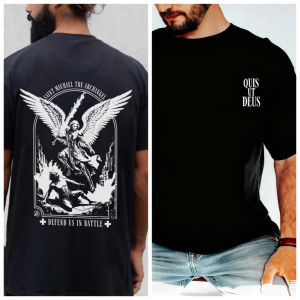 St. Michael Archangel Shirt Christian Archangel Michael Men Christian Shirt Christian Men Gift Faith T-shirt Street Wear Tops